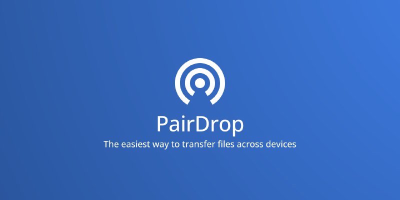 GitHub - schlagmichdoch/PairDrop: PairDrop: Transfer Files Cross-Platform. No Setup, No Signup.