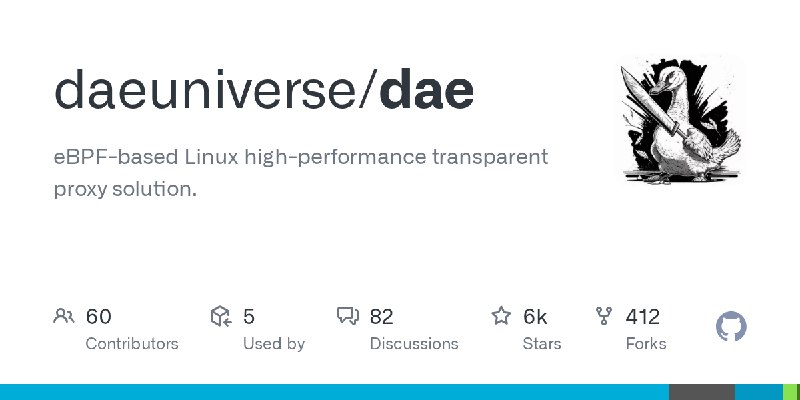 GitHub - daeuniverse/dae: eBPF-based Linux high-performance transparent proxy solution.