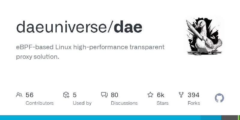 GitHub - daeuniverse/dae: eBPF-based Linux high-performance transparent proxy solution.
