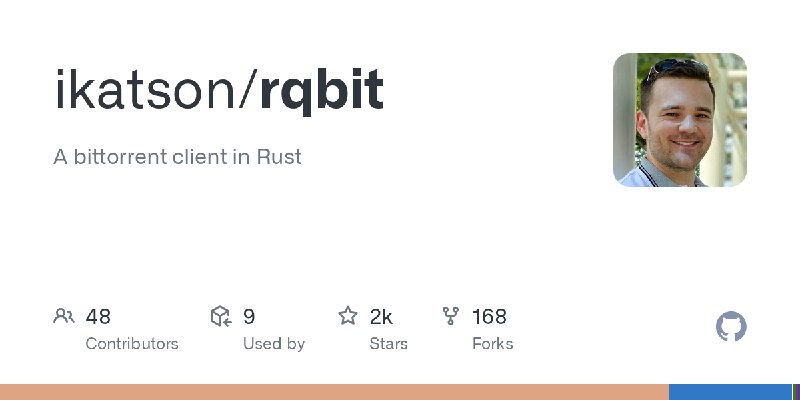 GitHub - ikatson/rqbit: A bittorrent client in Rust