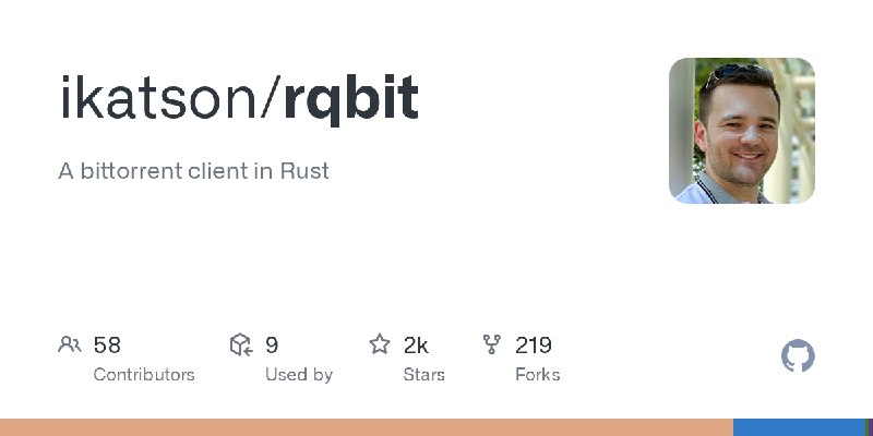 GitHub - ikatson/rqbit: A bittorrent client in Rust
