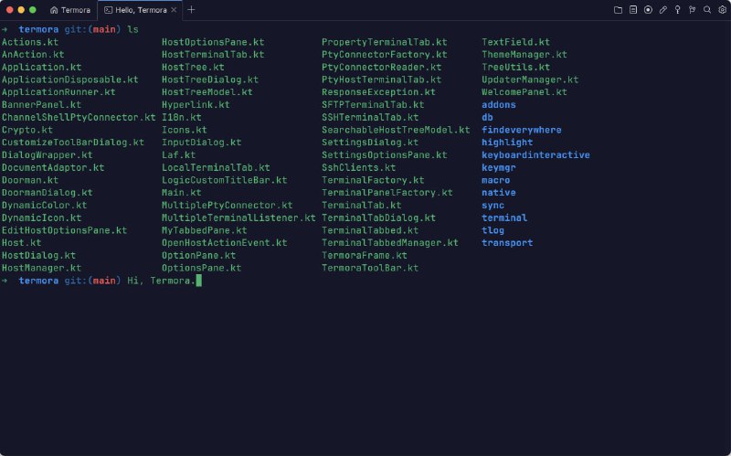 Termora是一款适用于Windows、macOS和Linux的终端模拟器及SSH客户端